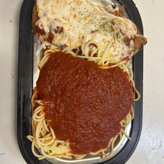 Veal Parmigiana Lunch.