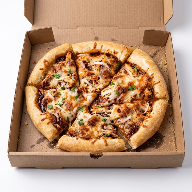 Chicken BBQ Pizza.